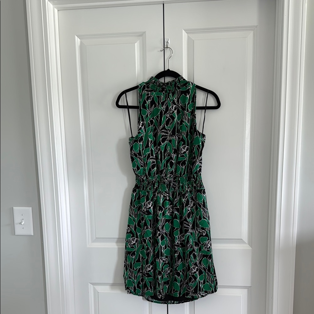 A New Day Black and Green Halter Sundress